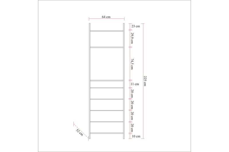 Garderobe Dynamica 64x52 cm - Natur - Oppbevaring - Garderober & garderobesystem