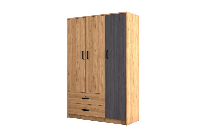 Garderobe Etersheim 48x120 cm - Natur/Grå - Oppbevaring - Garderober & garderobesystem