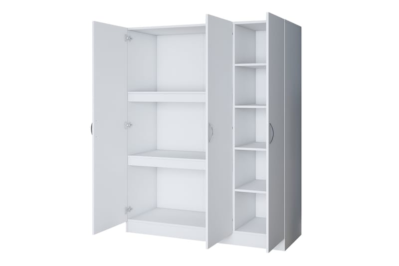 Garderobe Farmdon 55x145 cm - Hvit - Oppbevaring - Garderober & garderobesystem