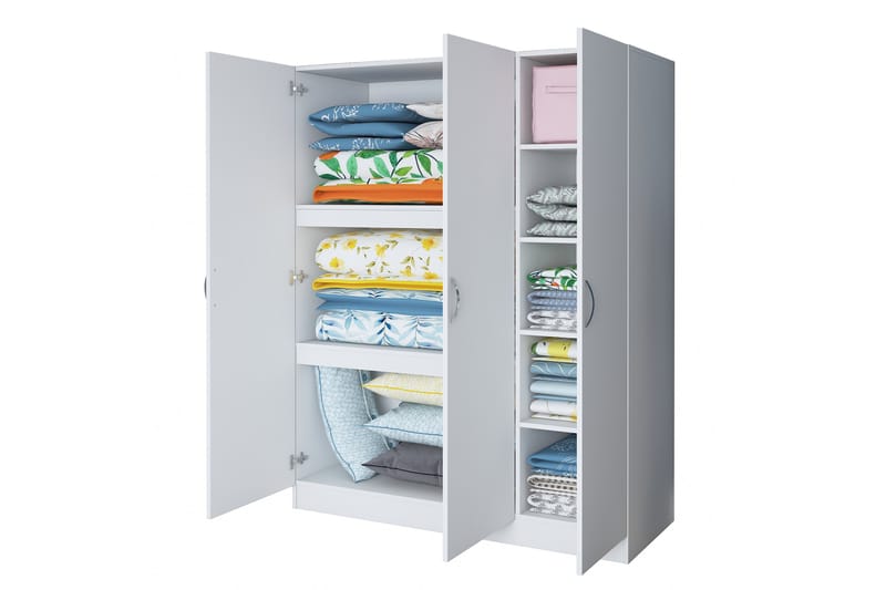 Garderobe Farmdon 55x145 cm - Hvit - Oppbevaring - Garderober & garderobesystem