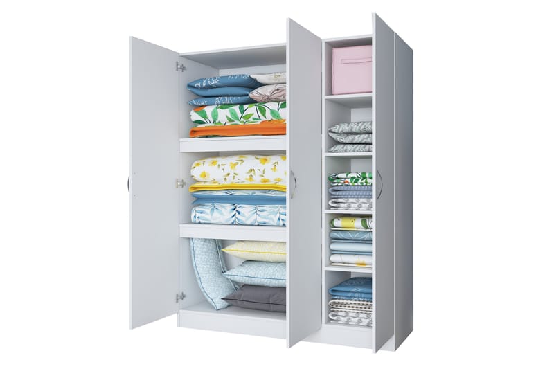 Garderobe Farmdon 55x145 cm - Hvit - Oppbevaring - Garderober & garderobesystem