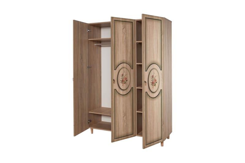 Garderobe Gillberga 135 cm - Brun - Oppbevaring - Garderober & garderobesystem