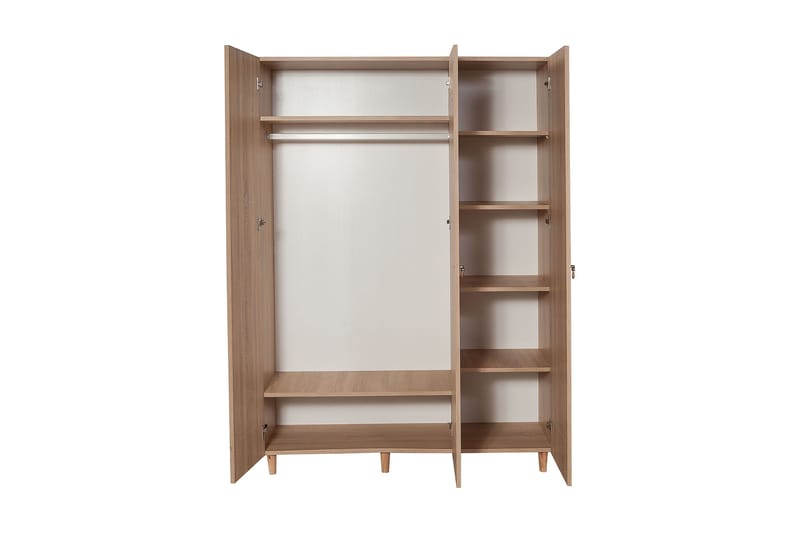 Garderobe Gillberga 135 cm - Brun - Oppbevaring - Garderober & garderobesystem