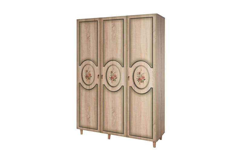 Garderobe Gillberga 135 cm - Brun - Oppbevaring - Garderober & garderobesystem