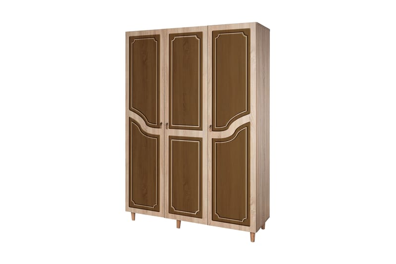 Garderobe Gillberga 135 cm - Brun/Oransje - Oppbevaring - Garderober & garderobesystem