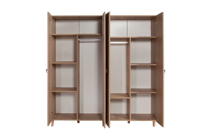 Garderobe Gillberga 180 cm - Brun/Eik - Oppbevaring - Garderober & garderobesystem