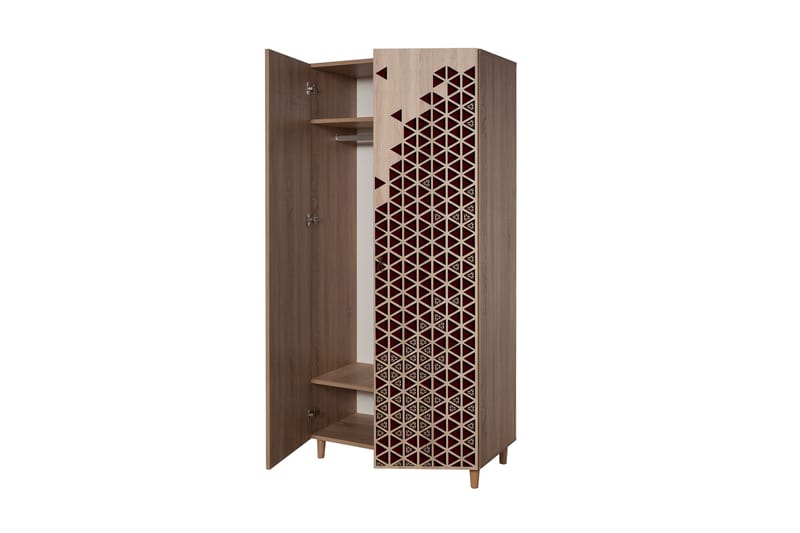 Garderobe Gillberga 90 cm - Brun - Oppbevaring - Garderober & garderobesystem