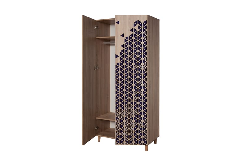 Garderobe Gillberga 90 cm - Brun - Oppbevaring - Garderober & garderobesystem