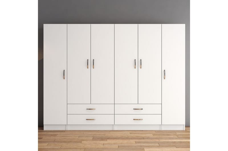 Garderobe GRD 240 cm - Hvit - Oppbevaring - Garderober & garderobesystem