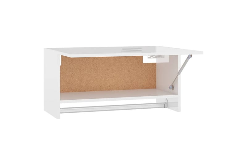 Garderobe høyglans hvit 70x32,5x35 cm sponplate - Hvit - Oppbevaring - Garderober & garderobesystem