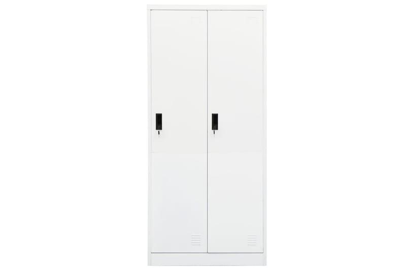 Garderobe hvit 80x50x180 cm stål - Hvit - Oppbevaring - Garderober & garderobesystem