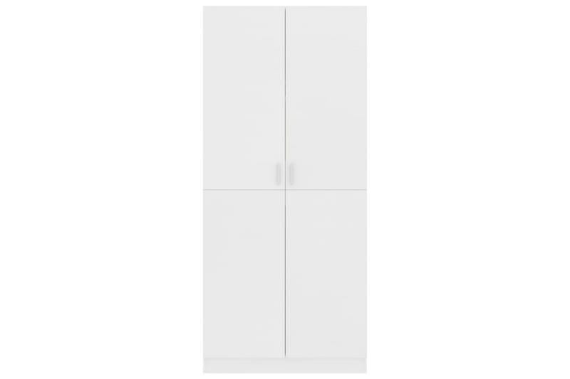 Garderobe hvit 80x52x180 cm sponplate - Oppbevaring - Garderober & garderobesystem