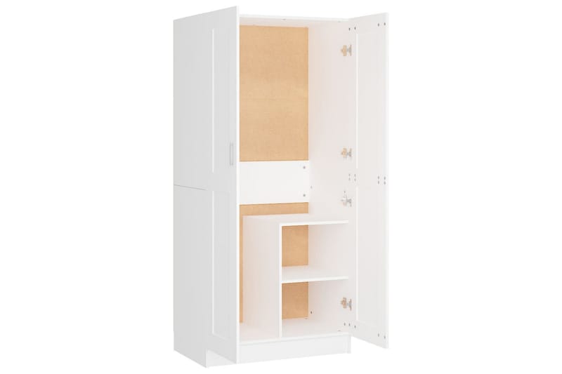 Garderobe hvit 82,5x51,5x180 cm sponplate - Hvit - Oppbevaring - Garderober & garderobesystem