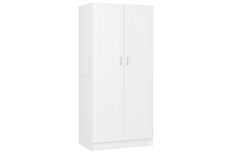 Garderobe hvit 82,5x51,5x180 cm sponplate - Hvit - Oppbevaring - Garderober & garderobesystem