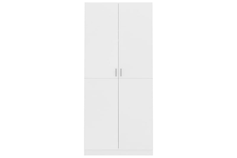 Garderobe hvit 90x52x200 cm sponplate - Garderober & garderobesystem - Garderobeskap