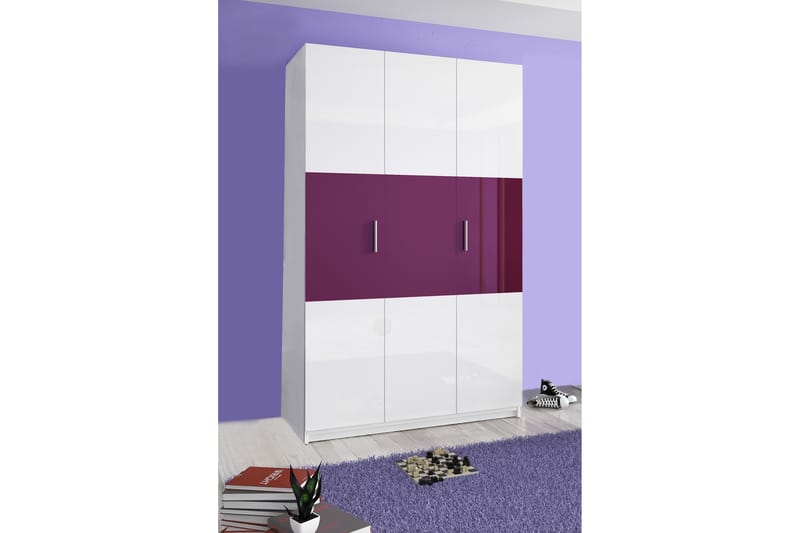 Garderobe Keryn 120 cm - Lilla - Oppbevaring - Garderober & garderobesystem