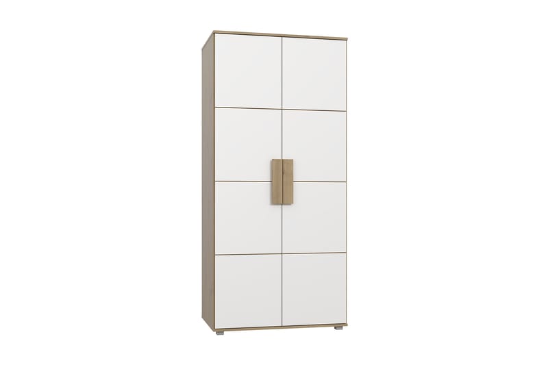 Garderobe Knelston 91 cm - Brun|Hvit - Oppbevaring - Garderober & garderobesystem