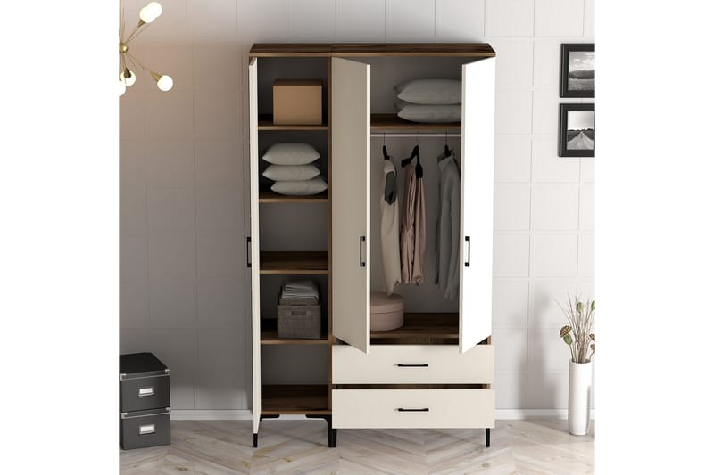 Garderobe Kumsal 120 cm - Cream - Oppbevaring - Garderober & garderobesystem