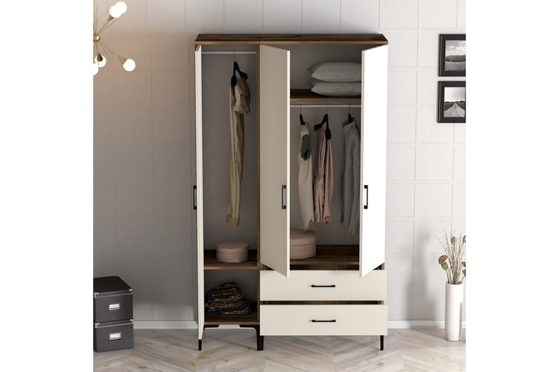 Garderobe Kumsal 120 cm - Cream - Oppbevaring - Garderober & garderobesystem