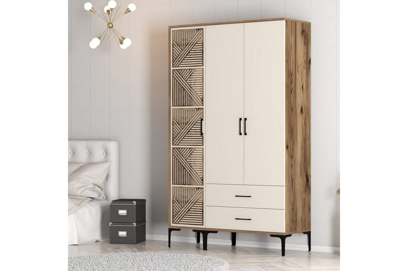 Garderobe Kumsal 120 cm - Cream - Oppbevaring - Garderober & garderobesystem