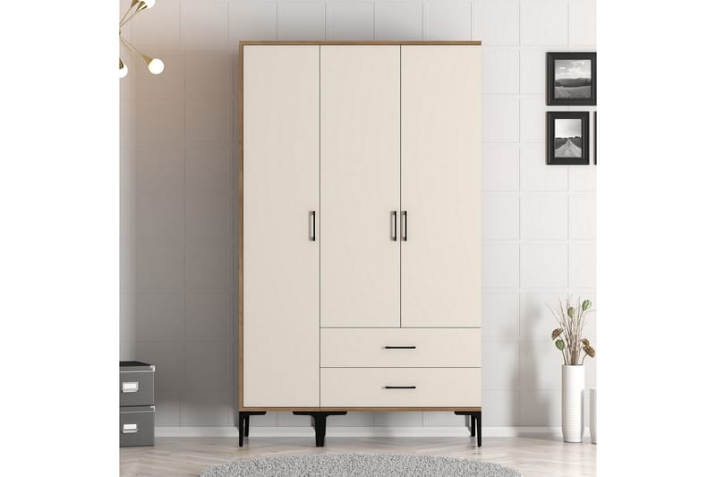 Garderobe Kumsal 120 cm - Cream - Oppbevaring - Garderober & garderobesystem