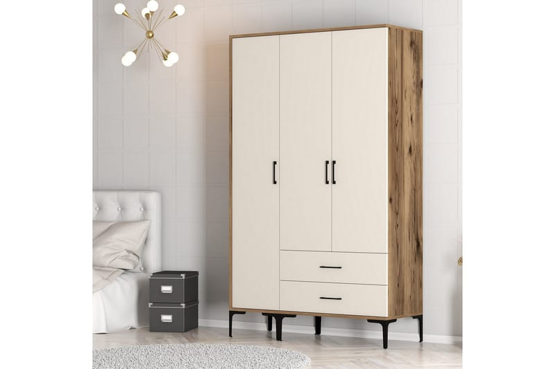 Garderobe Kumsal 120 cm - Cream - Oppbevaring - Garderober & garderobesystem