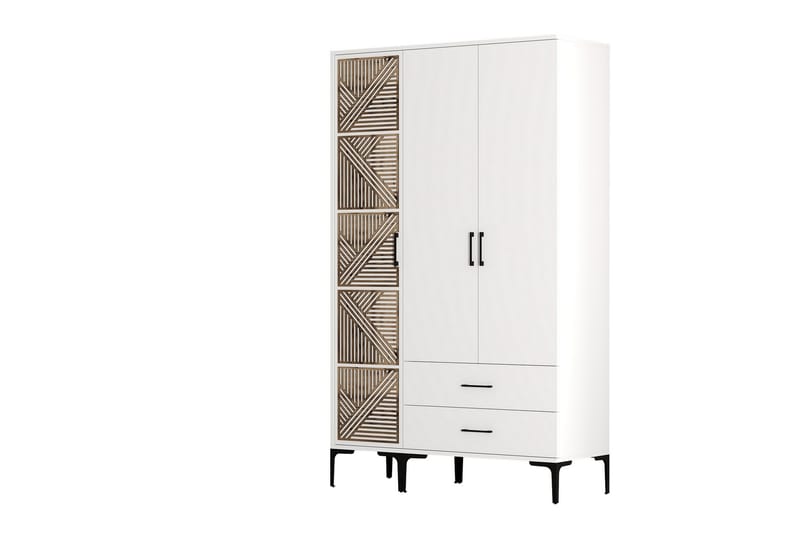 Garderobe Kumsal 120 cm - Hvit - Oppbevaring - Garderober & garderobesystem