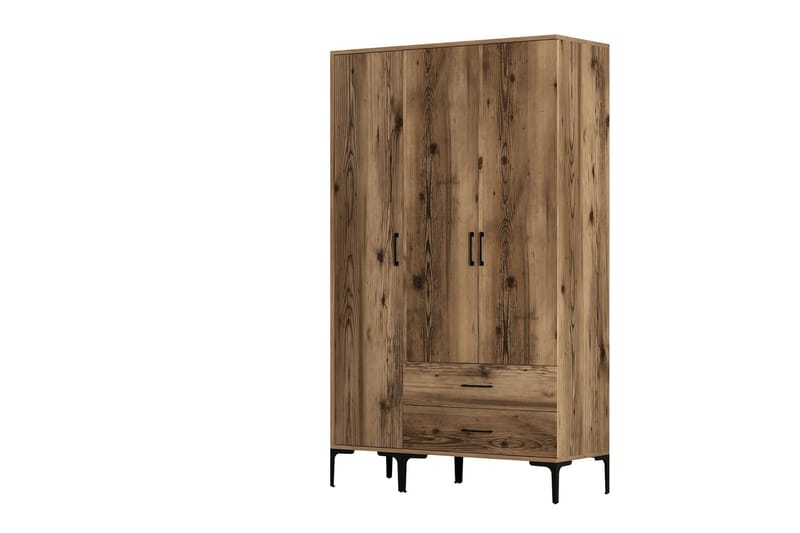 Garderobe Kumsal 120 cm - Valnøtt - Oppbevaring - Garderober & garderobesystem