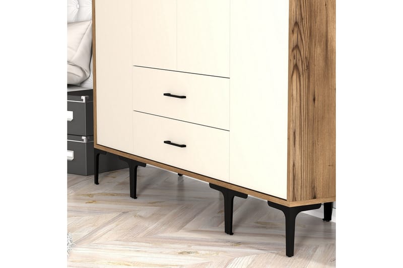 Garderobe Kumsal 160 cm - Cream - Oppbevaring - Garderober & garderobesystem