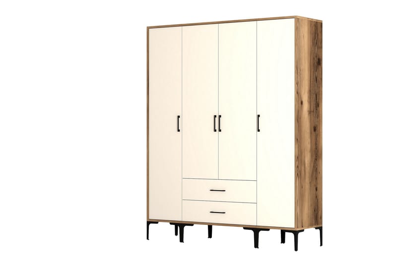 Garderobe Kumsal 160 cm - Cream - Oppbevaring - Garderober & garderobesystem