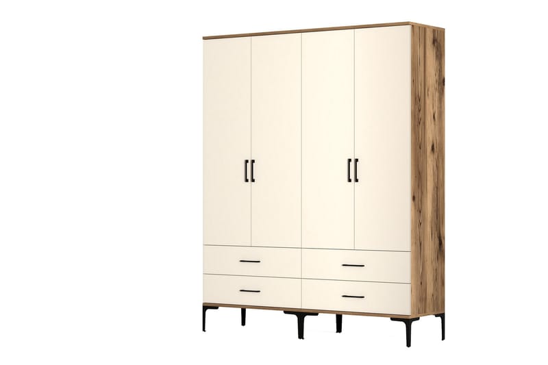 Garderobe Kumsal 160 cm - Cream - Oppbevaring - Garderober & garderobesystem