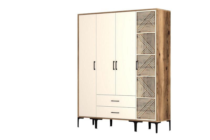 Garderobe Kumsal 160 cm - Cream - Oppbevaring - Garderober & garderobesystem