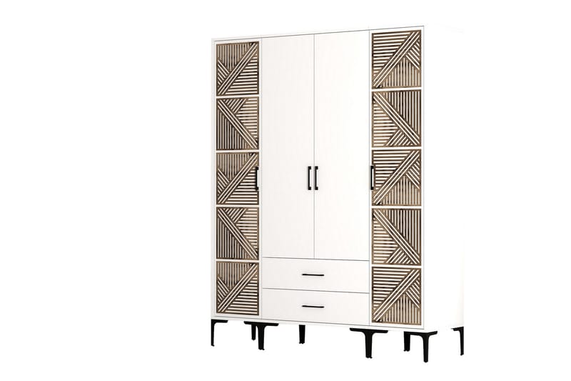 Garderobe Kumsal 160 cm - Hvit - Oppbevaring - Garderober & garderobesystem