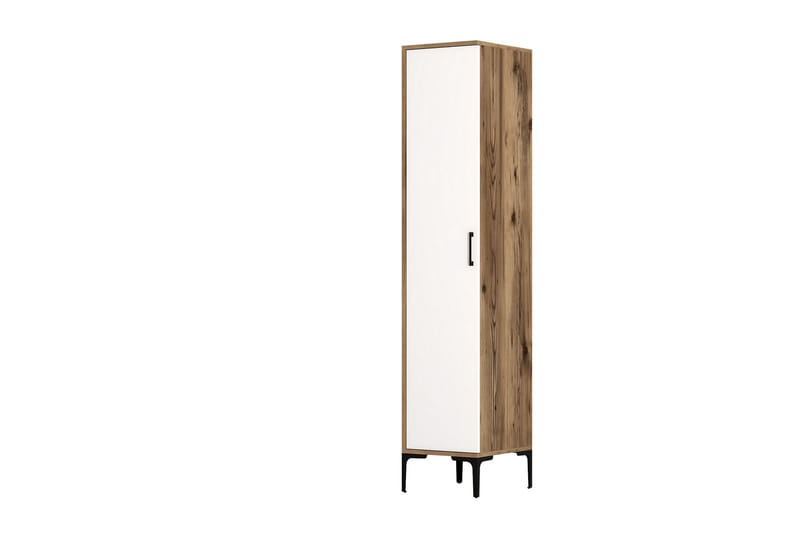 Garderobe Kumsal 40 cm - Valnøtt/Hvit - Oppbevaring - Garderober & garderobesystem