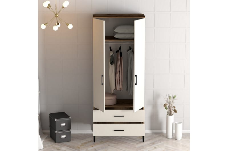 Garderobe Kumsal 80 cm - Cream - Oppbevaring - Garderober & garderobesystem