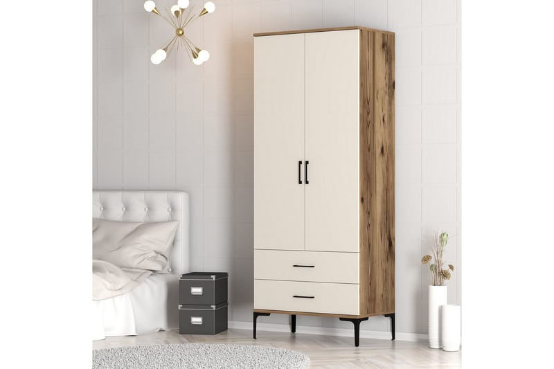 Garderobe Kumsal 80 cm - Cream - Oppbevaring - Garderober & garderobesystem