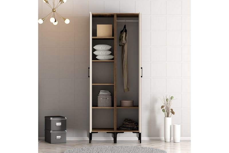 Garderobe Kumsal 80 cm - Cream - Oppbevaring - Garderober & garderobesystem