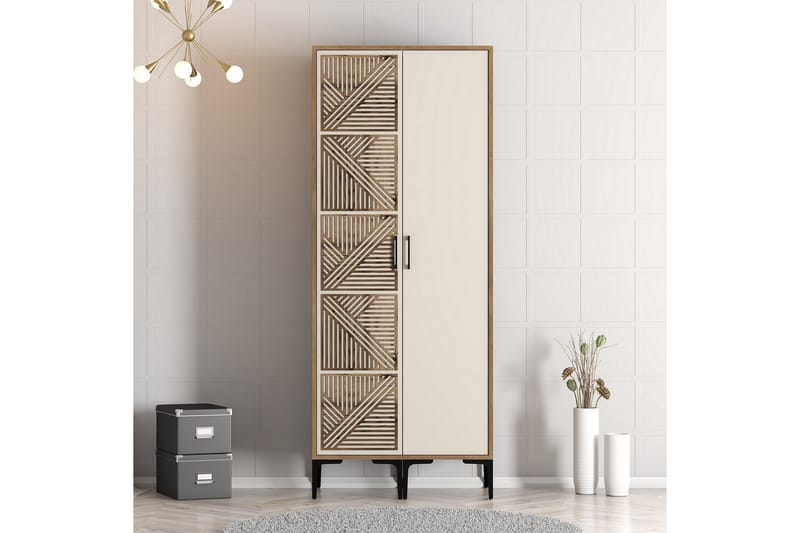 Garderobe Kumsal 80 cm - Cream - Oppbevaring - Garderober & garderobesystem