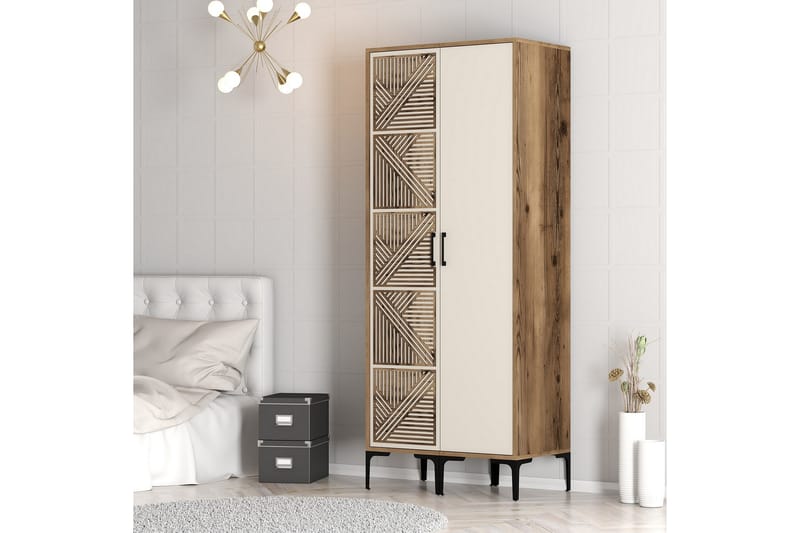 Garderobe Kumsal 80 cm - Cream - Oppbevaring - Garderober & garderobesystem