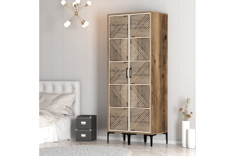 Garderobe Kumsal 80 cm - Cream - Oppbevaring - Garderober & garderobesystem