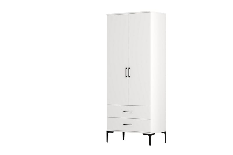 Garderobe Kumsal 80 cm - Hvit - Oppbevaring - Garderober & garderobesystem