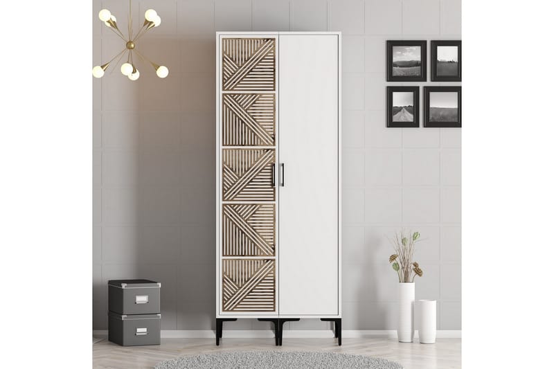 Garderobe Kumsal 80 cm - Hvit - Oppbevaring - Garderober & garderobesystem