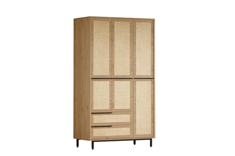 Garderobe Liyakat 112,2 cm - Eik - Oppbevaring - Garderober & garderobesystem