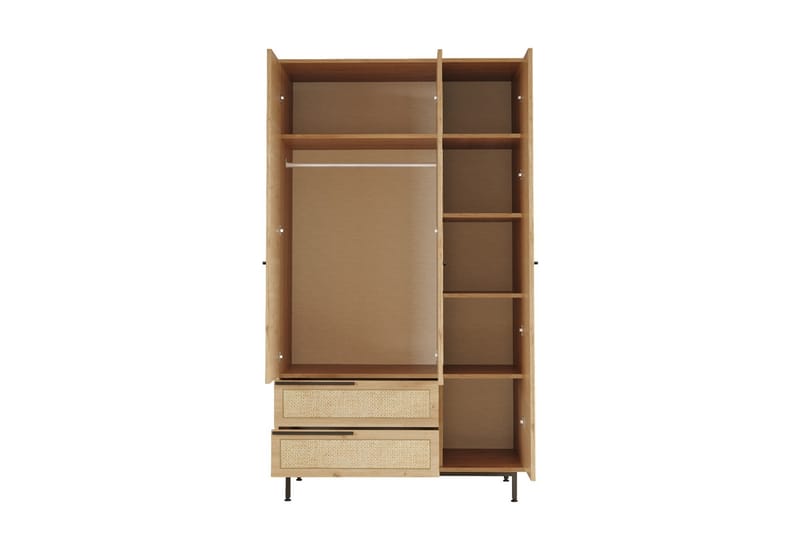 Garderobe Liyakat 112,2 cm - Eik - Oppbevaring - Garderober & garderobesystem