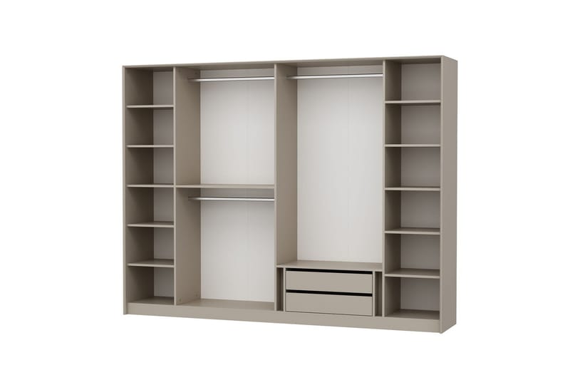 Garderobe Luxe 270 cm - Gull/Hvit - Oppbevaring - Garderober & garderobesystem