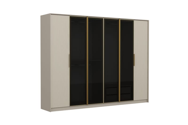 Garderobe Luxe 270 cm - Gull/Hvit - Oppbevaring - Garderober & garderobesystem