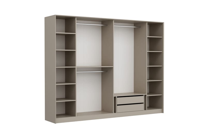 Garderobe Luxe 270 cm - Gull/Hvit - Oppbevaring - Garderober & garderobesystem