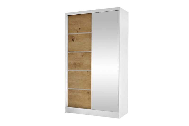 Garderobe m. Speil Glenmore - Hvid - Oppbevaring - Garderober & garderobesystem