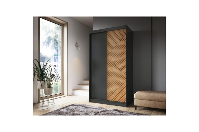 Garderobe Marrphy 120x220 cm - Brun - Oppbevaring - Garderober & garderobesystem