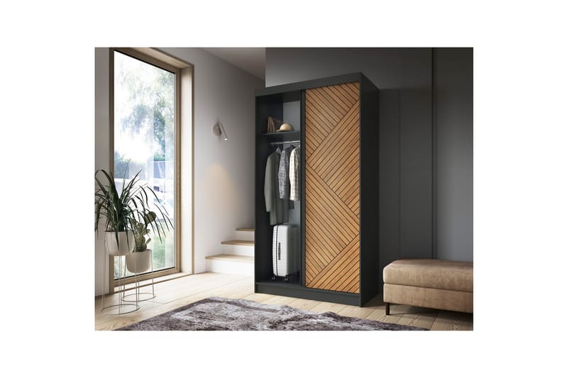 Garderobe Marrphy 120x220 cm - Brun - Oppbevaring - Garderober & garderobesystem